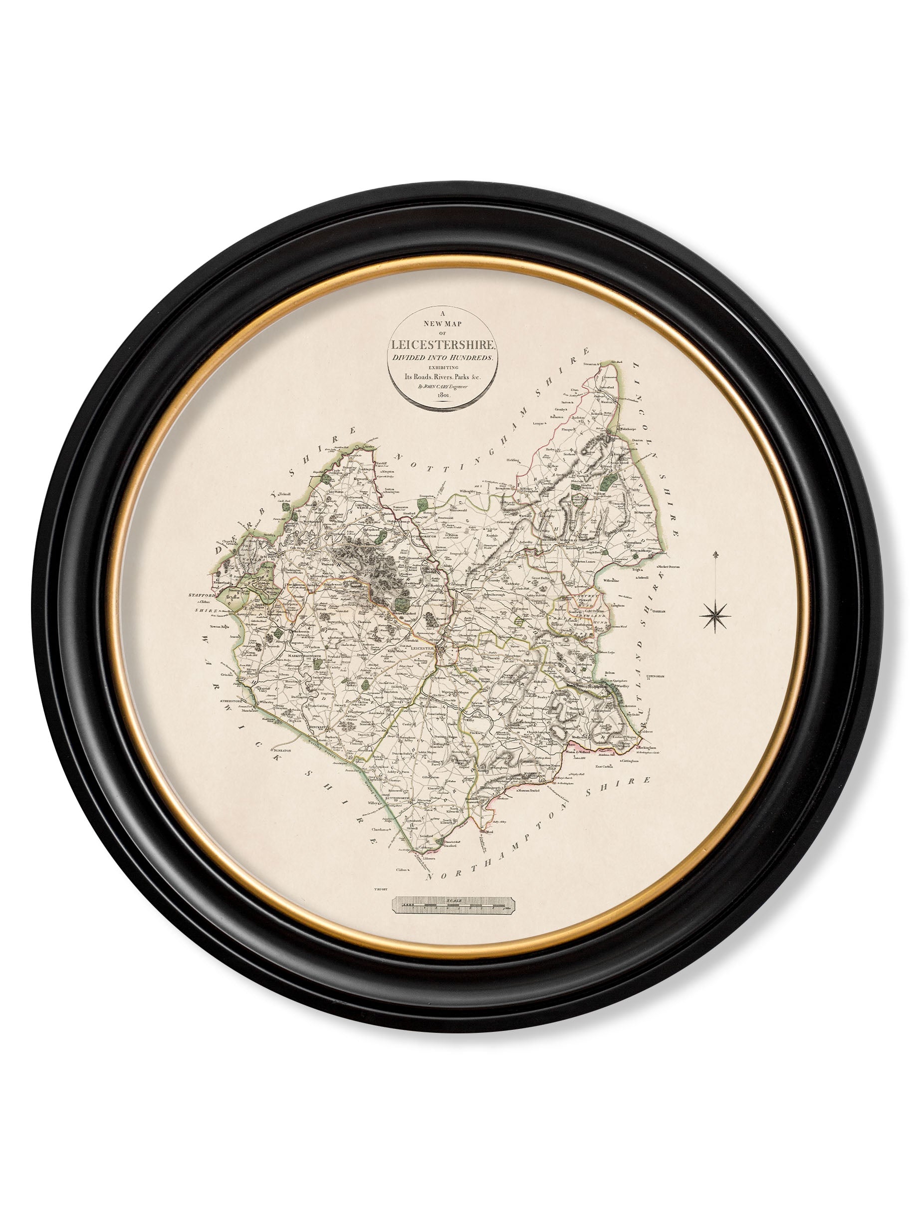 c.1806 County Maps of England - Round