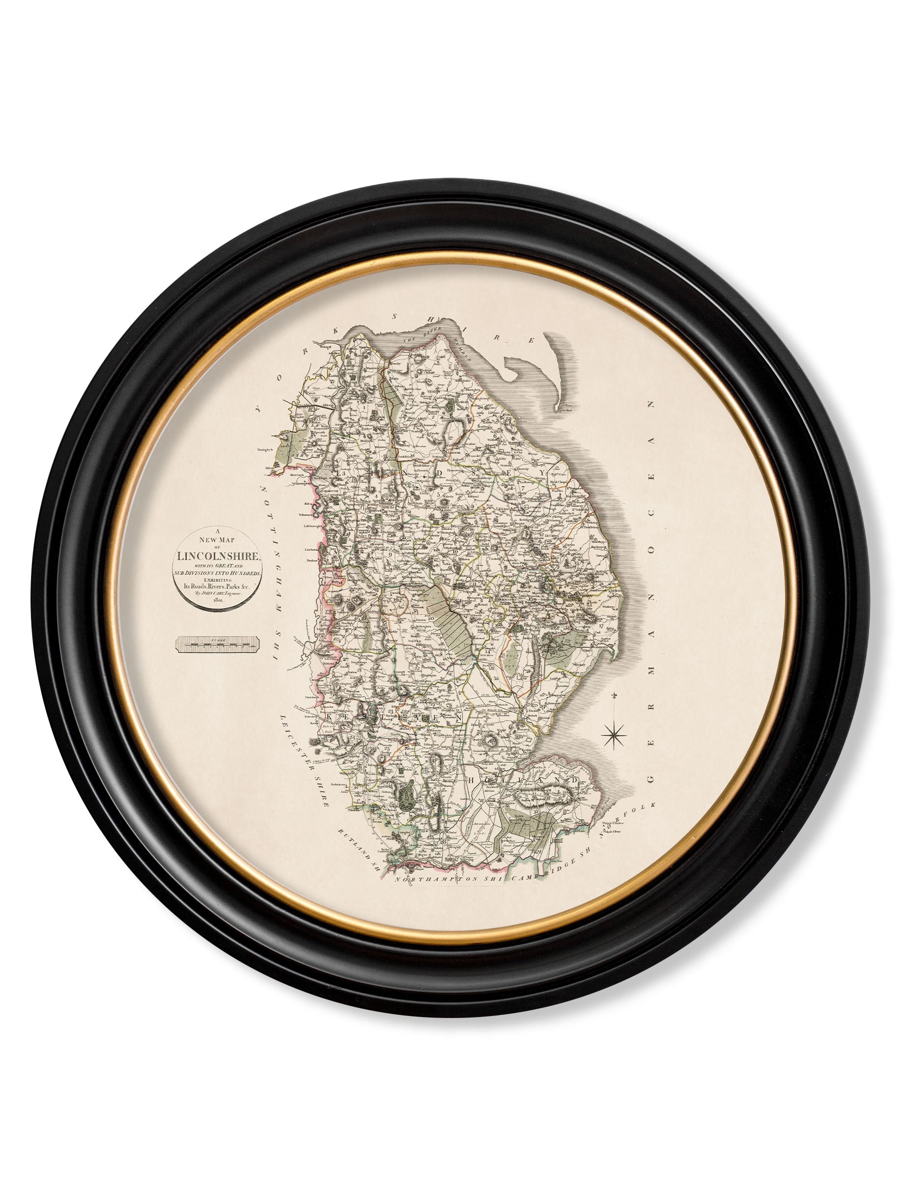 c.1806 County Maps of England - Round