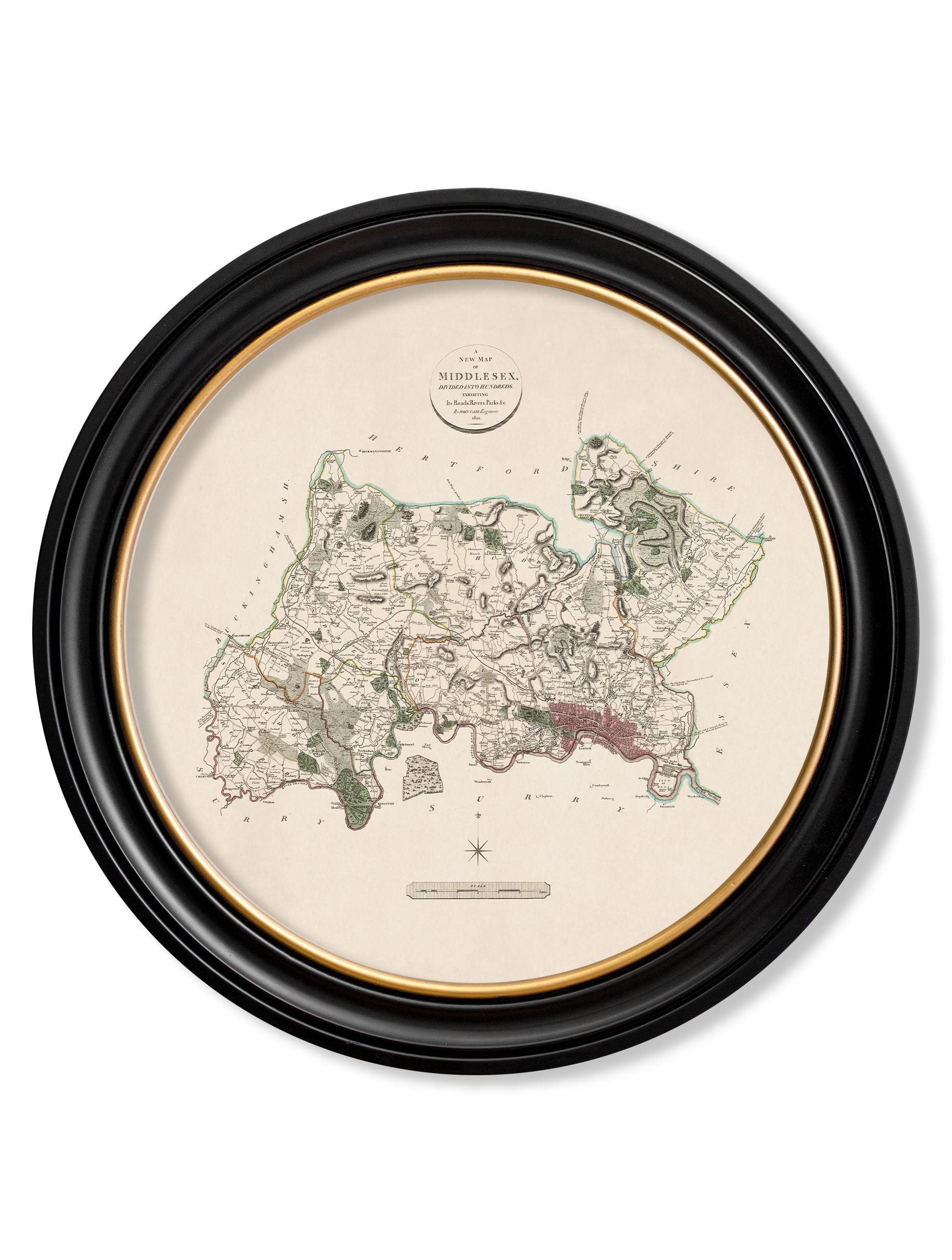 c.1806 County Maps of England - Round