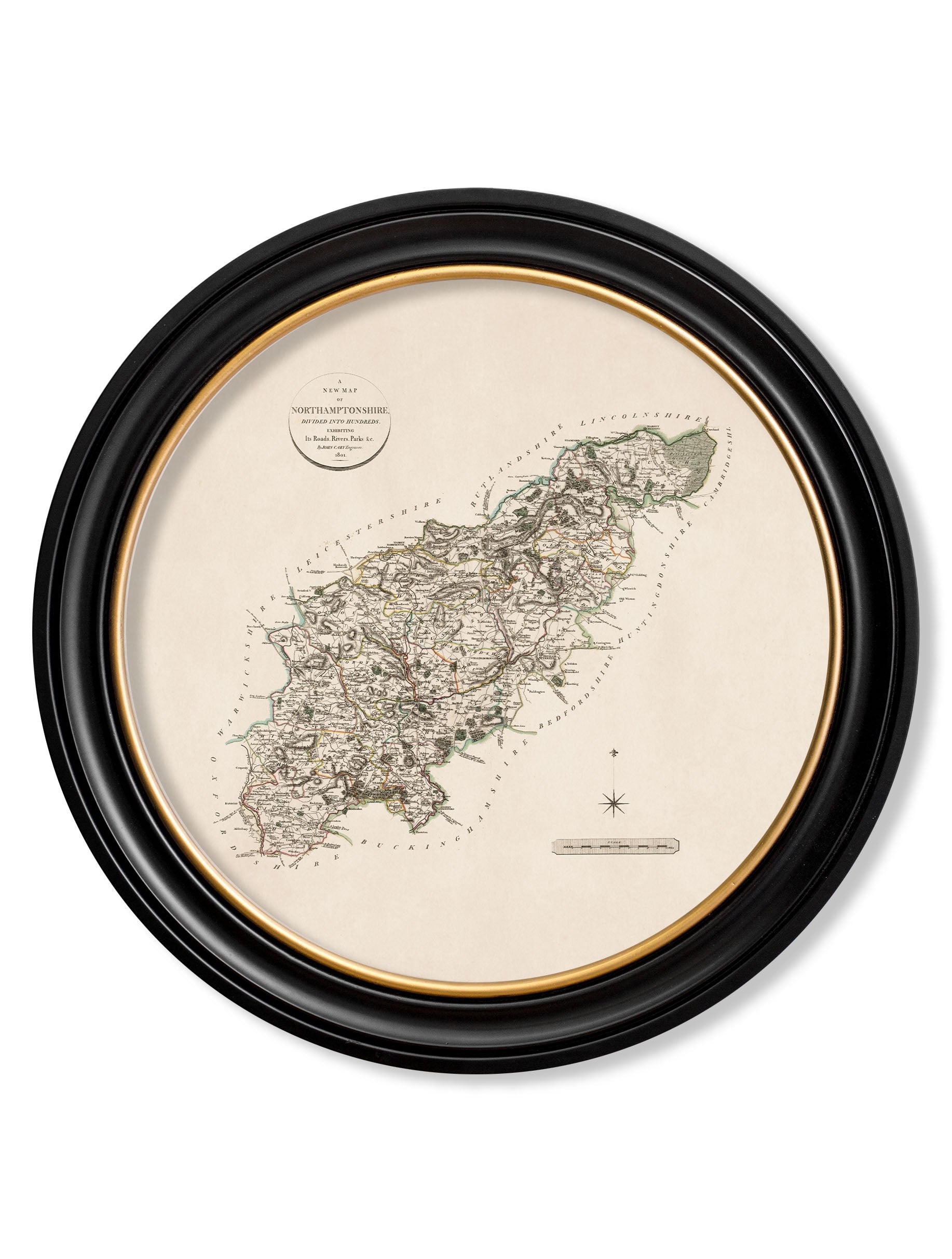 c.1806 County Maps of England - Round
