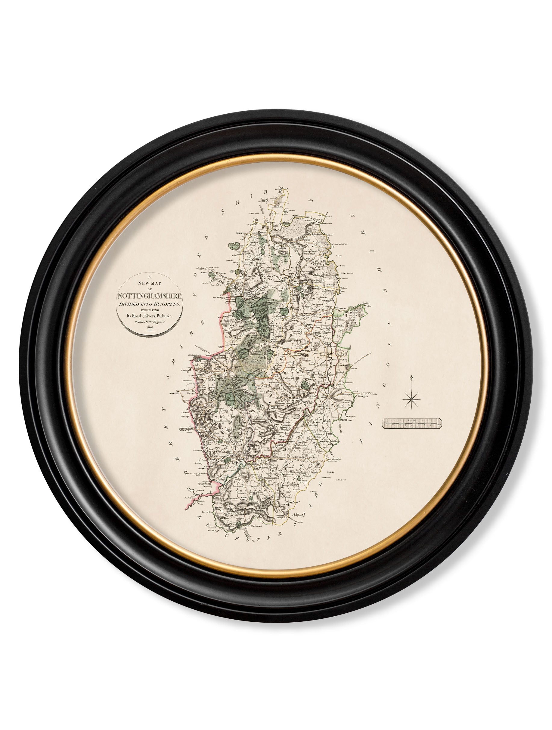 c.1806 County Maps of England - Round