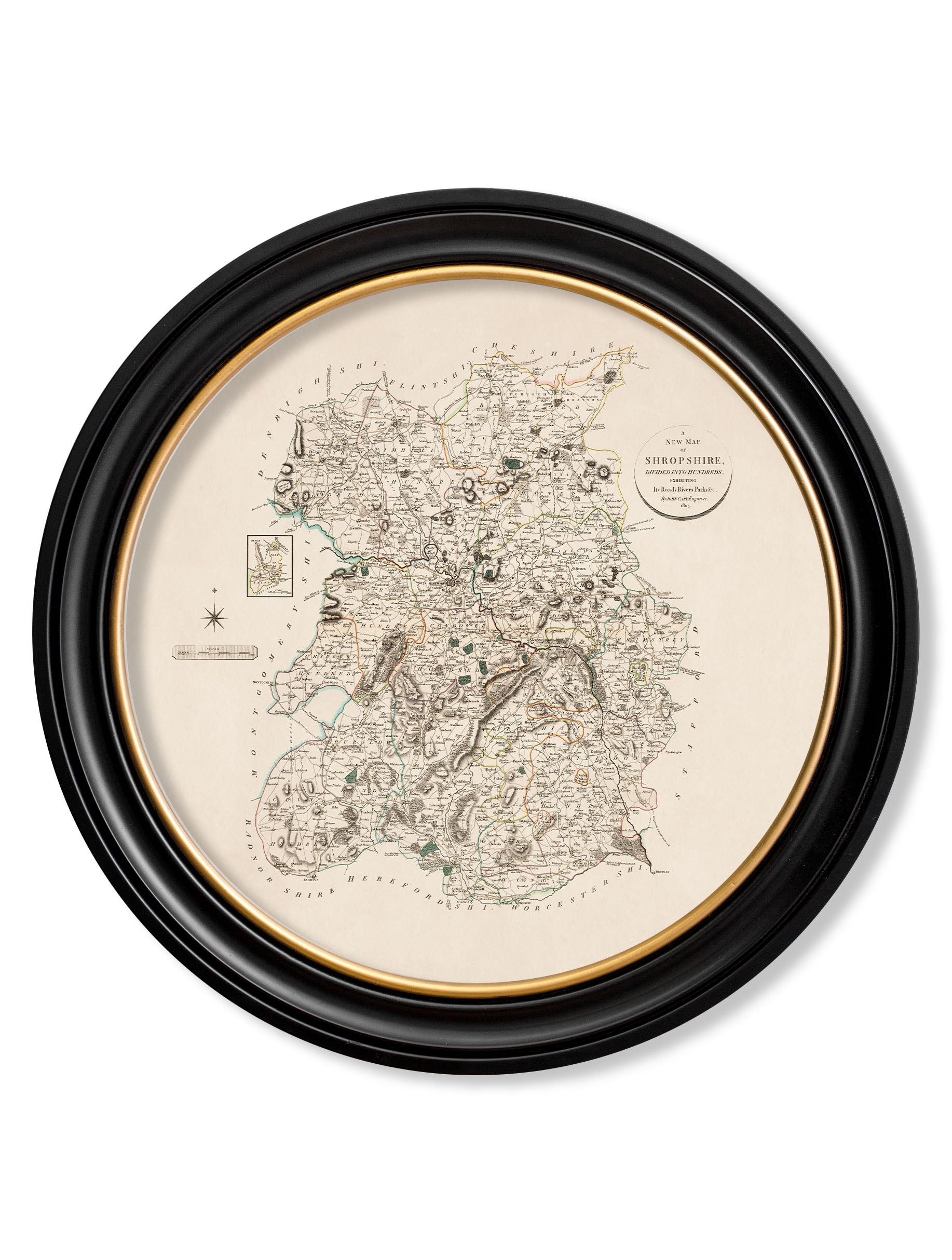 c.1806 County Maps of England - Round