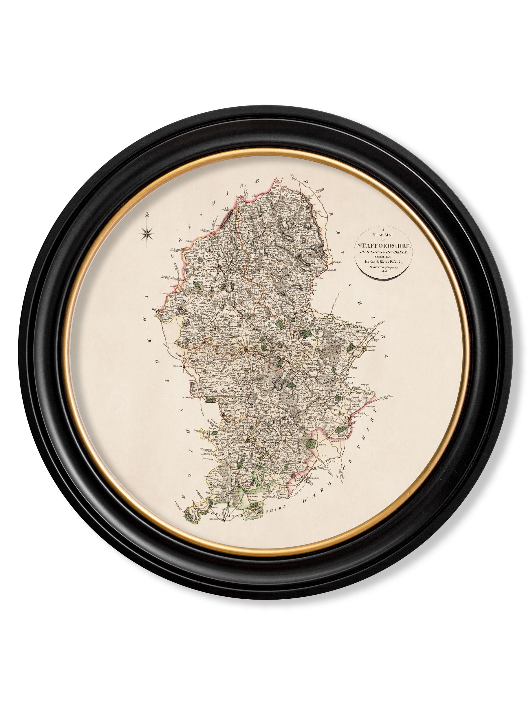 c.1806 County Maps of England - Round