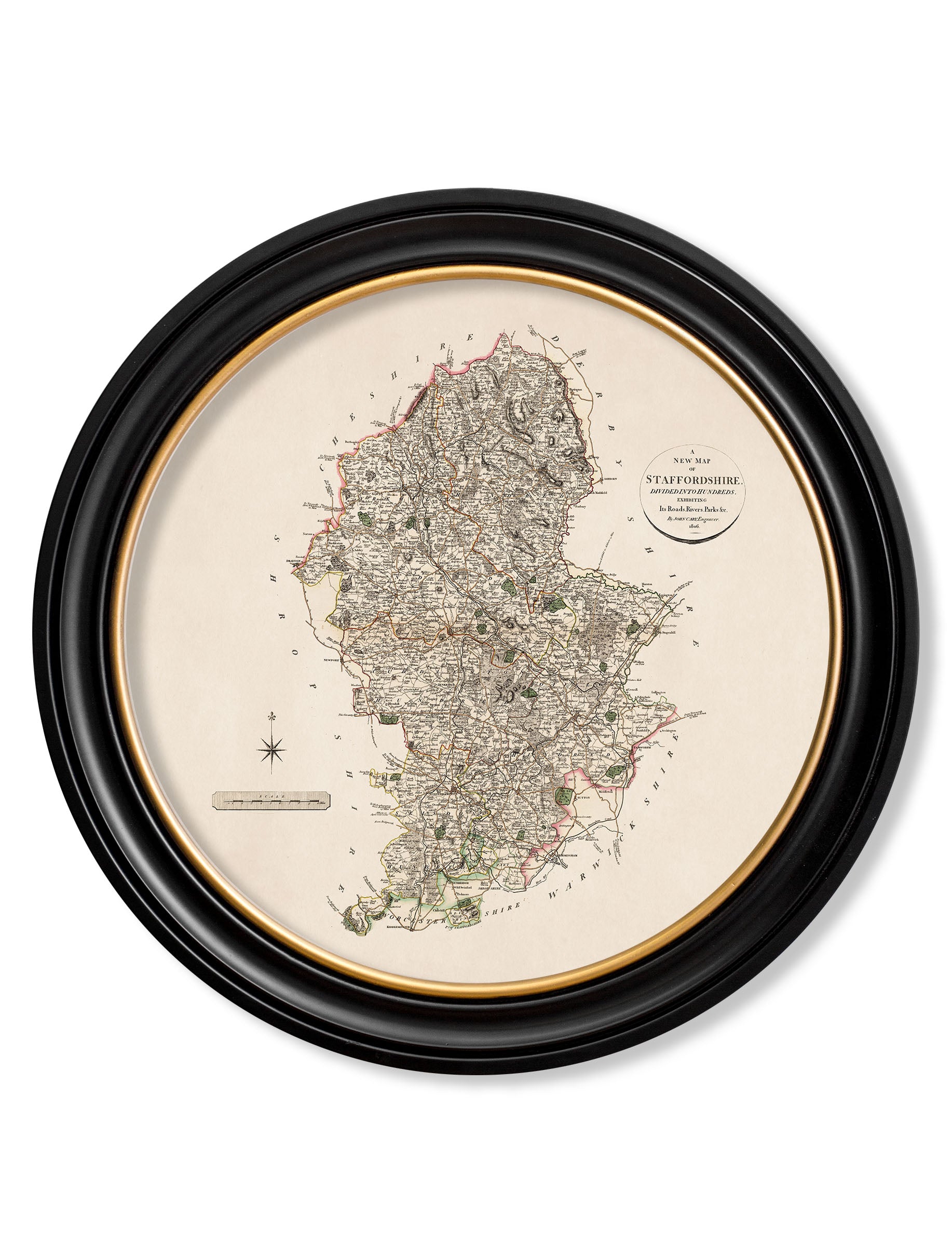 c.1806 County Maps of England - Round