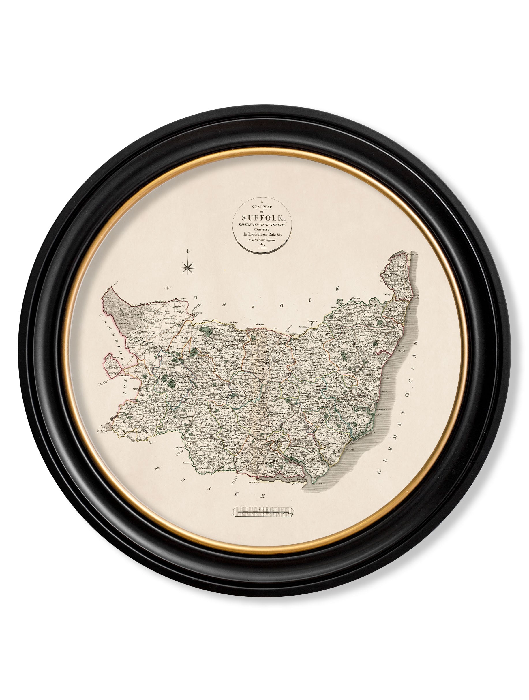 c.1806 County Maps of England - Round