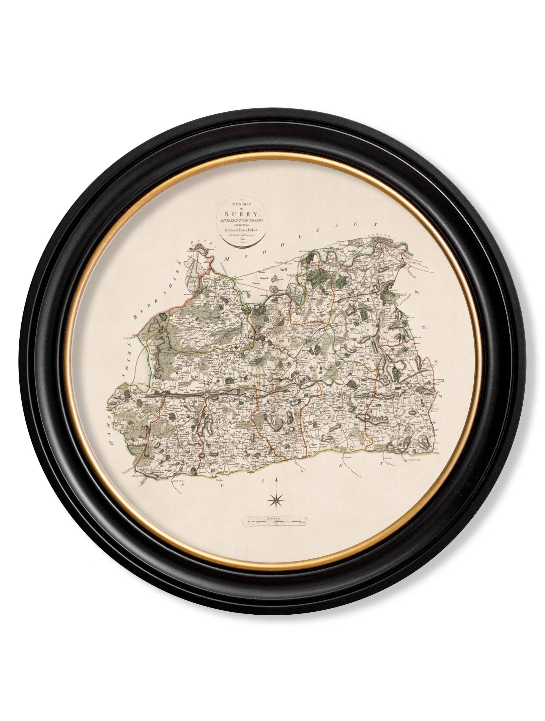 c.1806 County Maps of England - Round