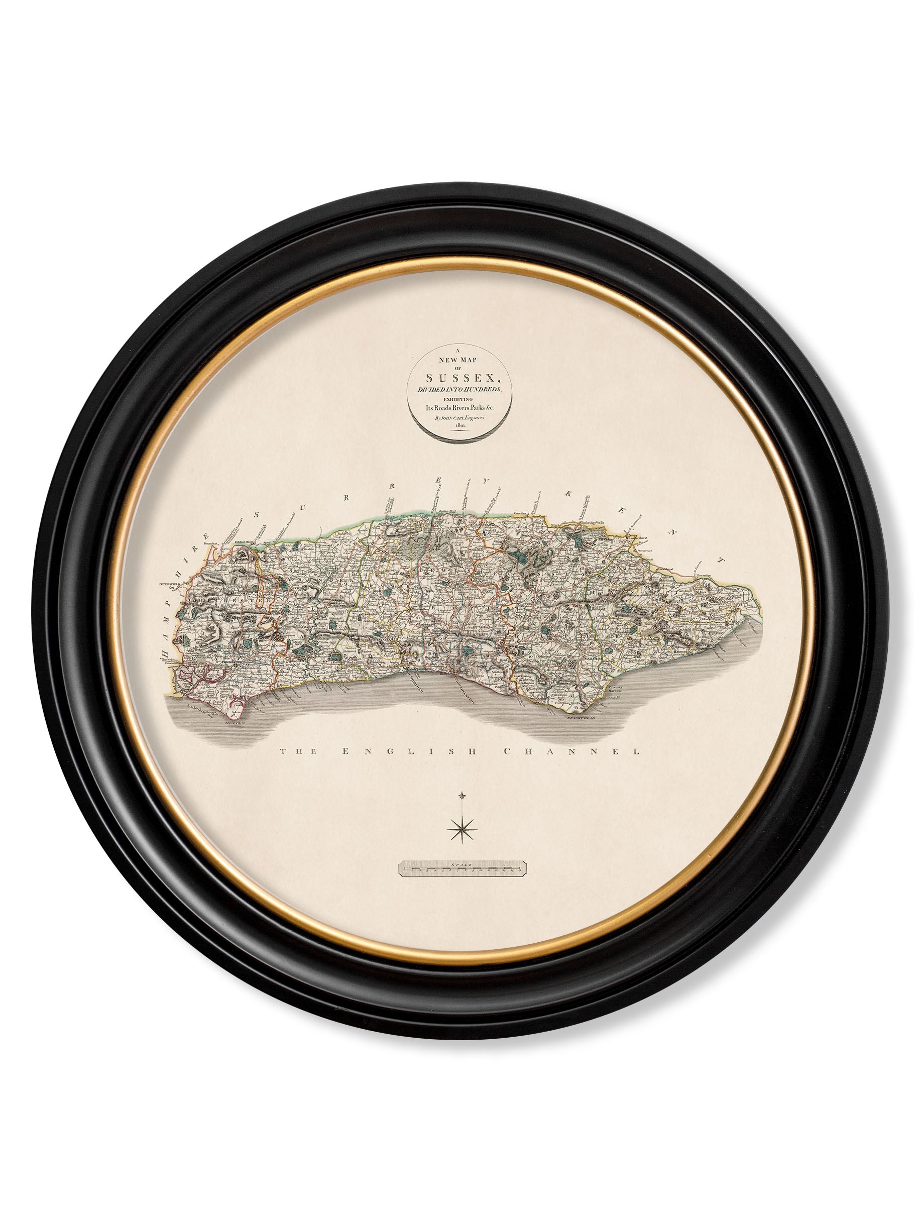 c.1806 County Maps of England - Round