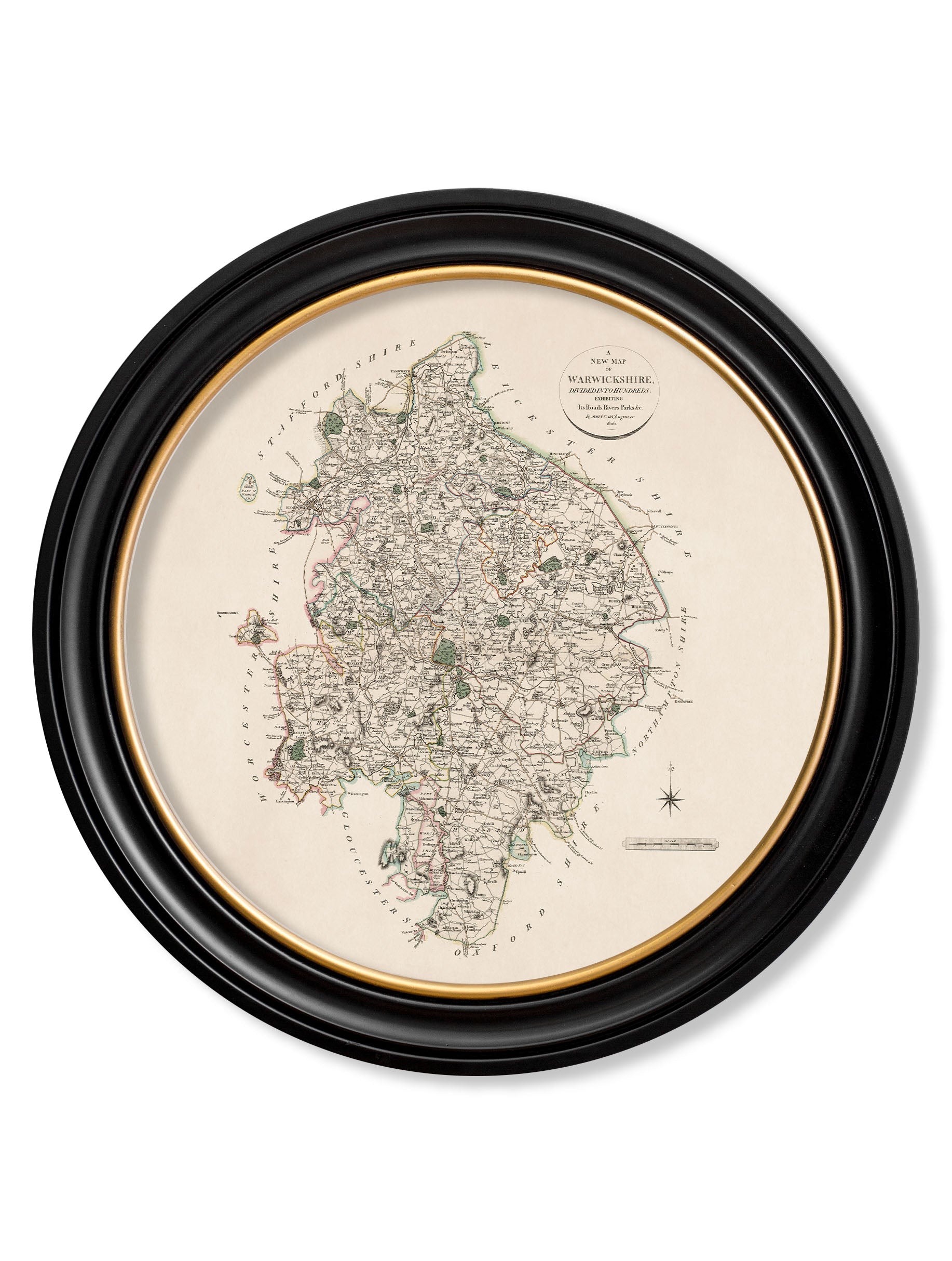 c.1806 County Maps of England - Round