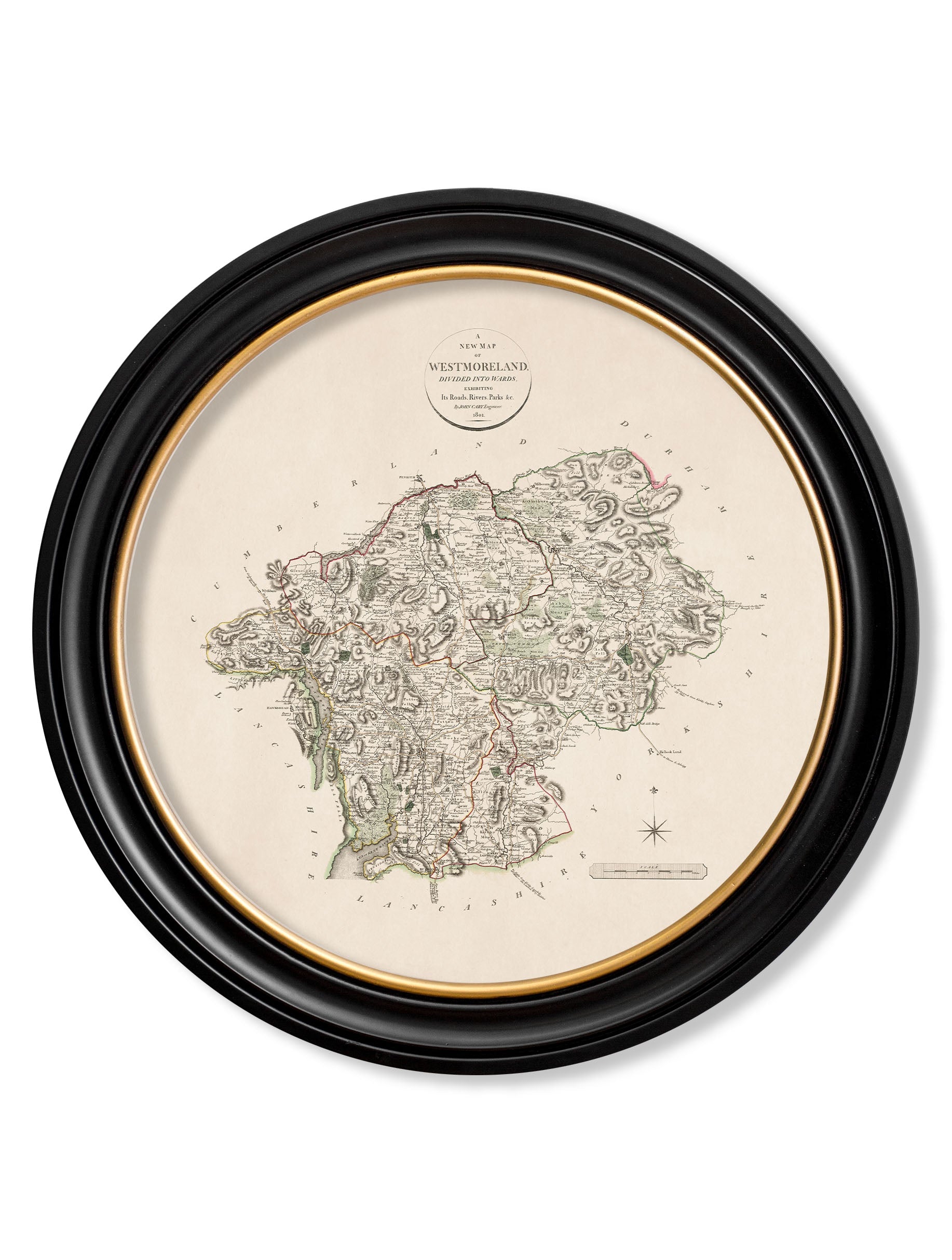 c.1806 County Maps of England - Round
