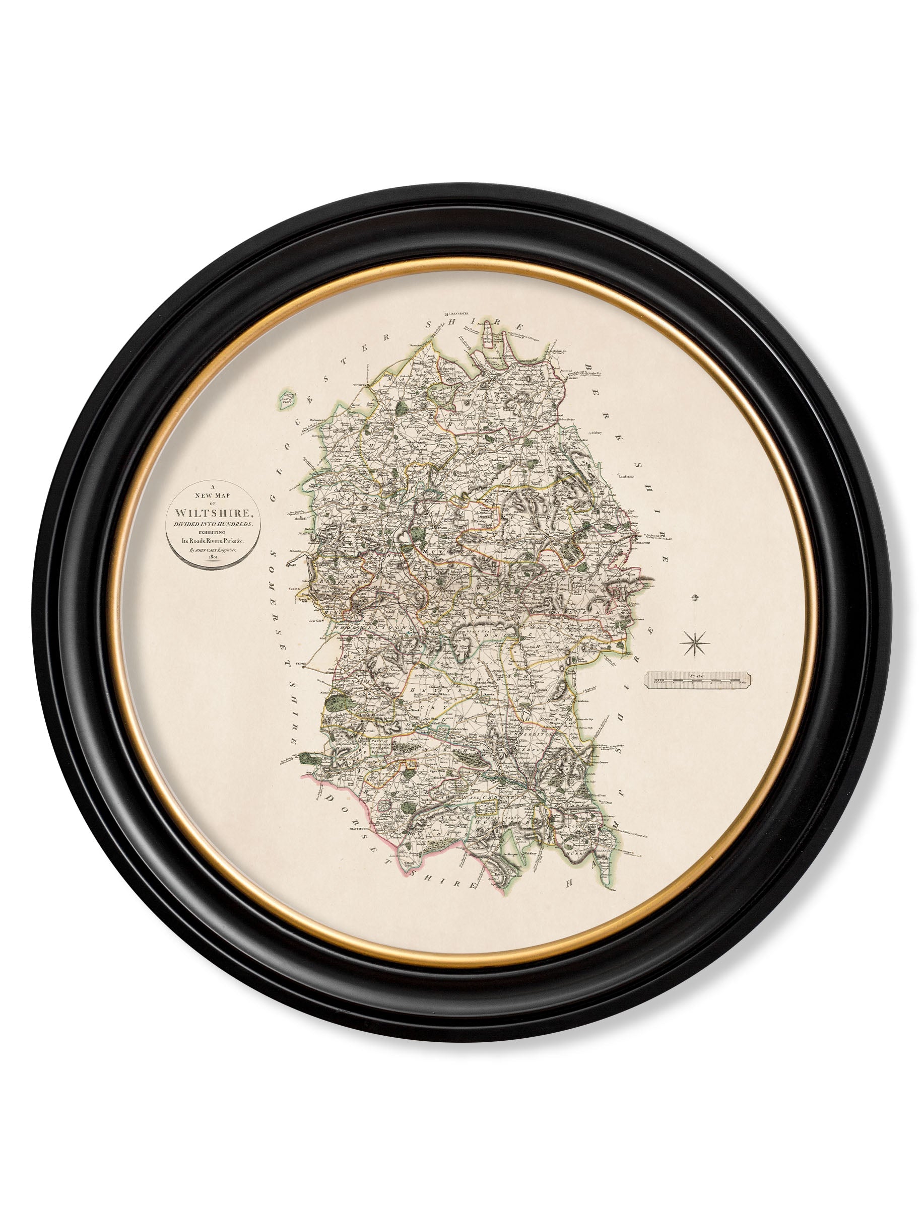 c.1806 County Maps of England - Round