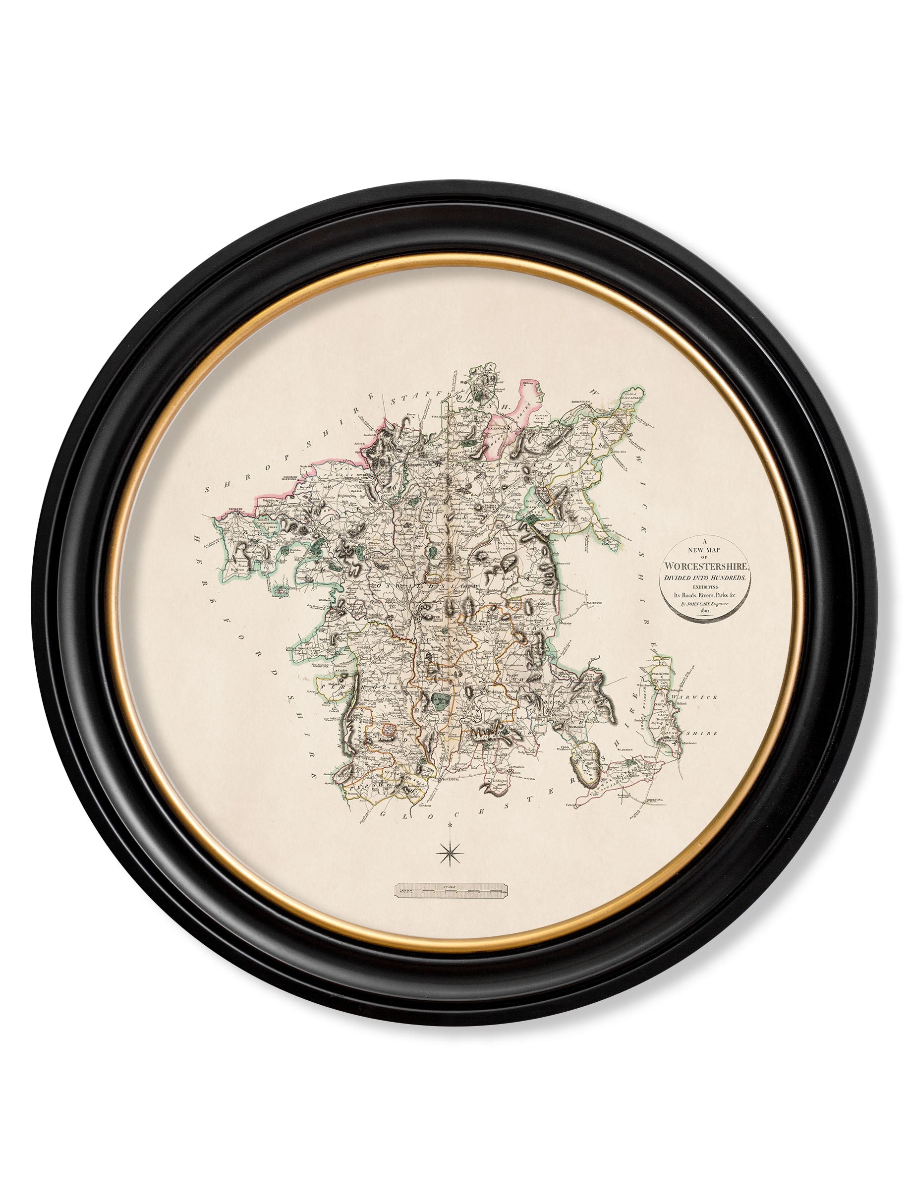 c.1806 County Maps of England - Round
